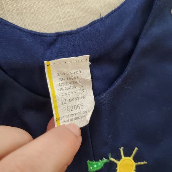 Vintage Sailboats Jon Jon 9-12 months - Picture 3 of 5